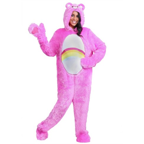 HalloweenCostumes 6X Adult Plus Size Care Bears Classic Cheer Bear Costume . White Yellow Pink