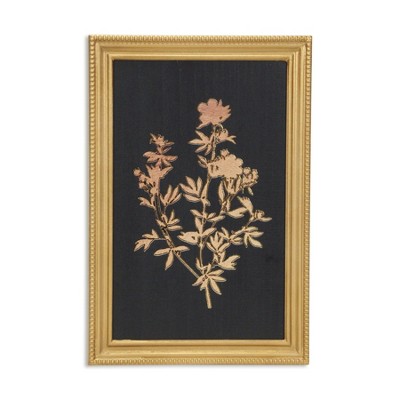 Cheung's Franziska Gold Framed Flower Decor- Garden Flowers