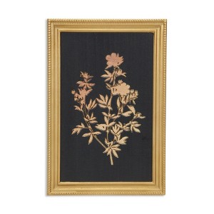 Cheung's Franziska Gold Framed Flower Decor- Garden Flowers - 1 of 2