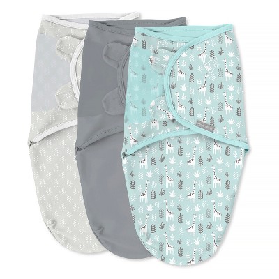Image of SwaddleMe by Ingenuity Original Swaddle Wrap - Our Tall Friends - S/M - 0-3 Months - 3pk
