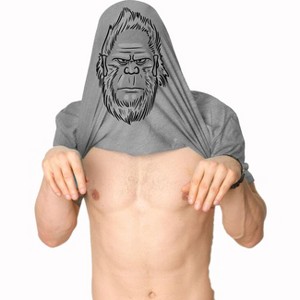 Has Anyone Seen A Yeti Funny Flip T Shirt Cool Bigfoot Cool Vintage Graphic Tee - Crazy Dog Men's T Shirt - 1 of 4