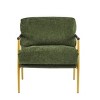 Modern Accent Chair with Wooden Armrests & Metal Frame,Plush Cushions Lounge Chair for Living Room or Office-Baofuwish - 3 of 4