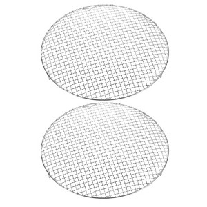 Unique Bargains Stainless Steel Round Cross Wire Barbecue Grill with Legs - 1 of 4