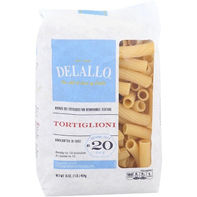 Delallo Tortiglioni No. 20 - Pack Of 8 - 16 Oz : Target