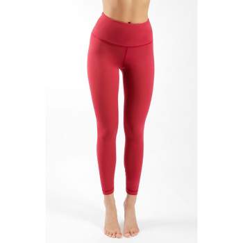 Yogalicious High Waist Squat Proof Criss Cross V-Back Ankle Length Leggings,  French Toast, XS : : Fashion
