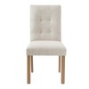 Set of 4 Dining Chair Upholstered Wooden Dinner Chair Armless Chairs with Padded Seat & Curved Backrest - Modernluxe - 4 of 4