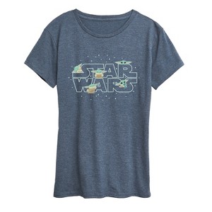 Women's - Star Wars - The Mandalorian Grogu Star Wars Short Sleeve Graphic T-Shirt - 1 of 4
