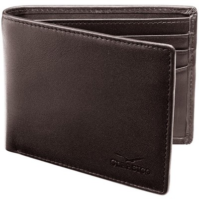 Men's Genuine Leather Slim Bifold RFID Wallet