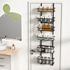 SUGIFT Over the Door Pantry Organizer with 6 Tier Adjustable Shelves, Black - 3 of 4