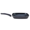 Oster Hawke 11 Inch Square Ceramic Nonstick Aluminum Grill Pan in Dark Blue - 2 of 4