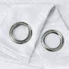 Oliva Gray Nora Embossed Blackout Grommet Panel - 52x90" White - 3 of 3