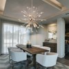LLHZSY Gold Sputnik Chandelier 26 4/5" Wide Modern Glam Crystal and Metal 8-Lights Fixture for Dining Room House Foyer Kitchen Island Bedroom - 3 of 4