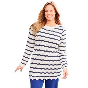 Catherines Scallop-Detail Knit Sweater - 1 of 2