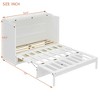 Luxystar Full Size Murphy Bed with Large Storage Drawers, Space Saving Wall Bed Cabinet, Easy Assembly for Guest Room, Apartments and Office - 3 of 4