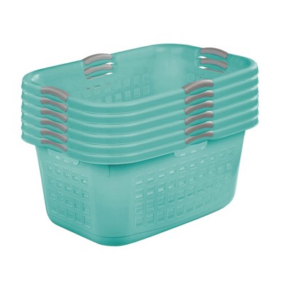 Sterilite Ultra HipHold 1.25 Bushel Plastic Clothes Laundry Basket Bin