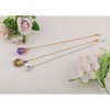 Anna-Kaci Classic Vintage 3Pcs Hat Pin Set with Rhinestone Teardrop and Pearl Accents for Scarves Lapels and Hat Accessories - 3pcs Bow - 3 of 4