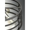 Progress Lighting Remix 3-Light Pendant, Steel, Graphite, Open Cage Design, Brushed Nickel Accents, Canopy Included - 4 of 4