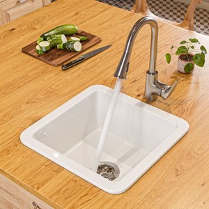 ALFI Brushed Nickel Square Gooseneck Pull Down Kitchen Faucet - 1 of 1