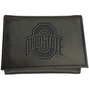 Evergreen NCAA Ohio State Buckeyes Black Leather Trifold Wallet Officially Licensed with Gift Box - 1 of 1