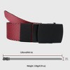 Anna-Kaci Women's Striped Nylon Belt with Textured Buckle - 4 of 4