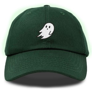 Dalix Ghost Glow in the Dark Embroidered Mens Womens Cotton Dad Hat Baseball Cap Adjustable - 1 of 4