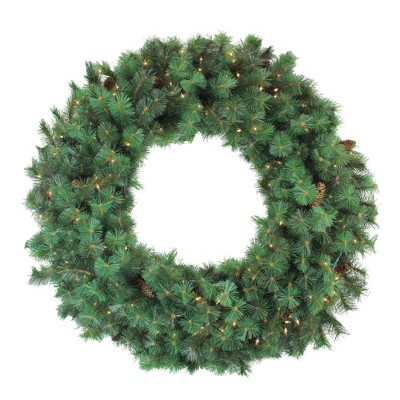 Northlight 48" Prelit Royal Oregon Pine Artificial Christmas Wreath - Clear Lights