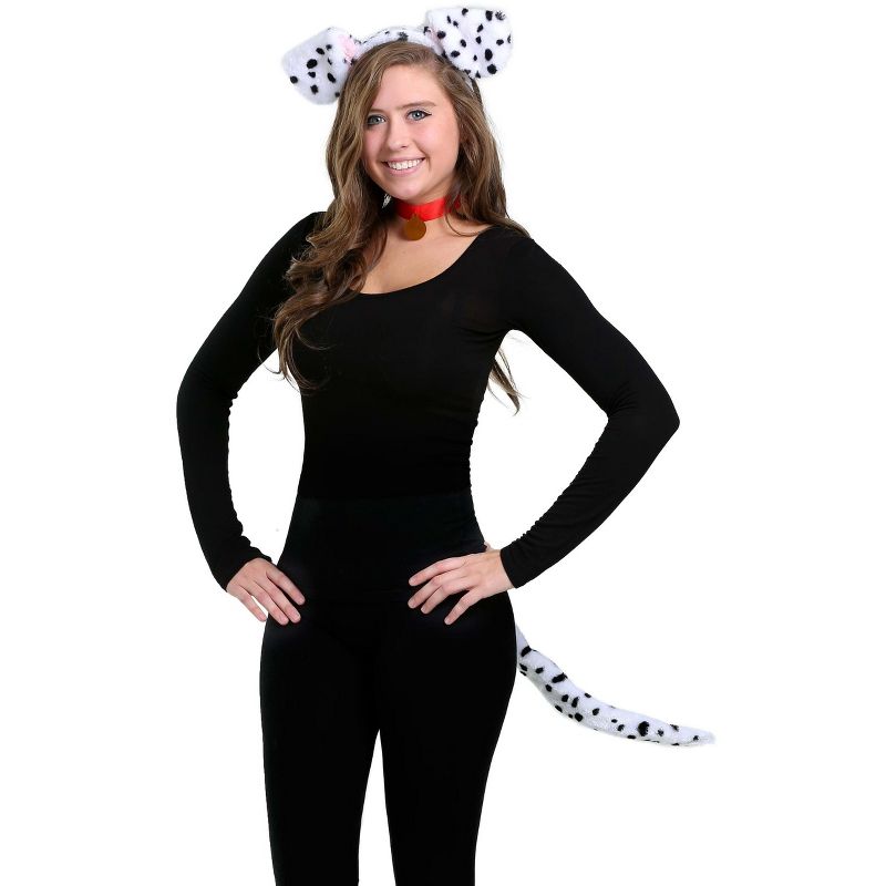 HalloweenCostumes.com    Deluxe Dalmatian Costume Accessory Kit, Black/Red/White, 1 of 3