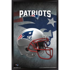 Trends International NFL New England Patriots - Helmet 16 Framed Wall Poster Prints - 1 of 4