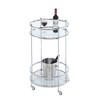 Royal Crest Bar Cart with Wheels Chrome - Breighton Home - 3 of 3