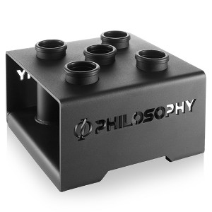 Philosophy Gym Vertical Barbell Holder - 5 Bar Storage Stand for 2" Olympic Bars - 1 of 4