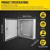 COZONY NEMA 4X Waterproof Steel Electrical Box, IP66 Dustproof, Outdoor/Indoor Electrical Junction Box, Lockable Junction Box - 3 of 4