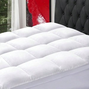 Extra Thick Mattress Topper 8 - 21 Deep Pocket, Soft Down Alternative Fill, 60x80 Inches, White - 1 of 4