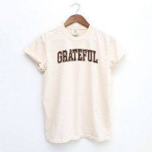 Simply Sage Market Women's Grateful Grunge Short Sleeve Garment Dyed Tee - 1 of 2