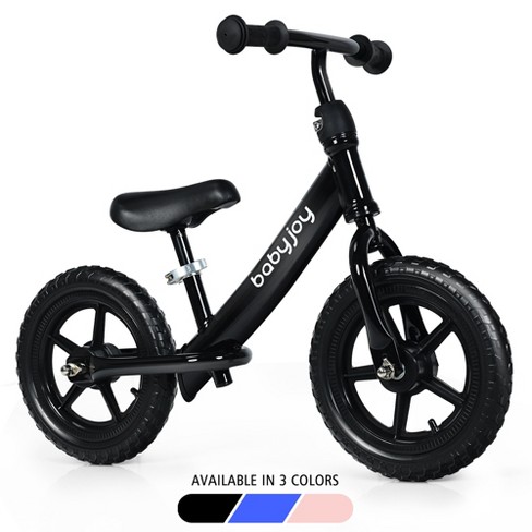 Costway 12 Balance Bike Kids No Pedal Learn To Ride Pre Bike w Adjustable Seat Black