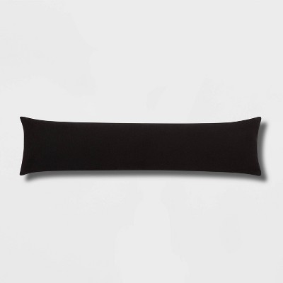 Black lumbar outlet pillow