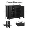 Vabches Coffee Bar Cabinet, Sideboard Buffet Cabinet with Removable Wine Rack, Liquor Cabinet - 2 of 4