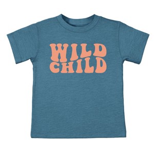 The Juniper Shop Wild Child Wavy Toddler Short Sleeve Tee - 1 of 4