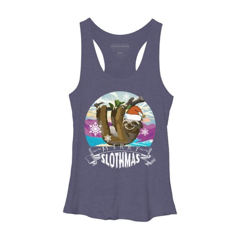 Women's Design By Humans Merry Slothmas - Funny Christmas Pajama For ...