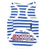 Parisian Pet 'Captain' Fun Sailor Dog Outfit – Soft and Breathable Nautical Pet Wear for Small Dogs & Cats, Blue & White Stripes - 2 of 4
