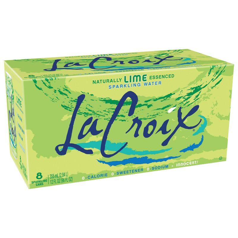LaCroix Sparkling Water Lime - 8pk/12 fl oz Cans, 1 of 14