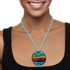Ross-Simons Italian Multicolored Murano Glass Bead Pendant Necklace With 18kt Gold Over Sterling - 2 of 4