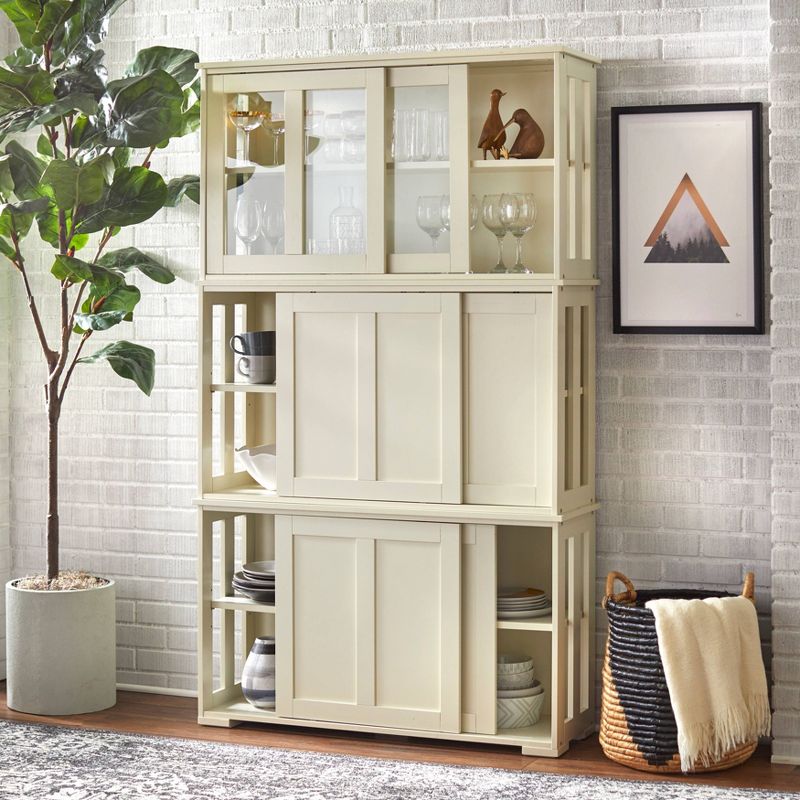 Pacific Stackable Sliding Glass Doors Cabinet - Buylateral, 5 of 11