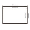 Amanti Art Carlisle Blonde Narrow Framed Dry Erase Magnetic Board - 3 of 4