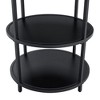 Sapphtopaz Dining Table Kitchen Table Contemporary Splicing Circular Dining Table Double-layer Storage for Kitchen, Small Spaces - 3 of 4