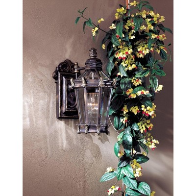 Heritage Bronze Outdoor Wall Lantern with Clear Beveled Glass
