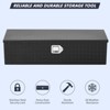 GustoWave Aluminum Truck Tool Box, Jobsite Storage Box Chest Cabinet, Heavy Duty Truck Bed Toolbox, Tools Organizer with Side Handles - 4 of 4