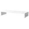The Lakeside Collection Monitor Stand Wooden Riser 4 USB 2.0 Charging Ports Black Or White - 2 of 4