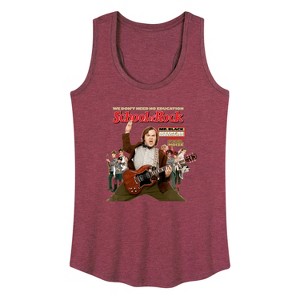 Women's - School of Rock - Movie Cover Graphic Racerback Tank - 1 of 4