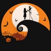 Girl's The Nightmare Before Christmas Jack and Sally on Spiral Hill T-Shirt - 2 of 4