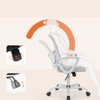 FONTOI Task and Office Chairs, Office Chair with Adjustable Foot Ring, Swivel Task Chair for Home Office, Gray, 26.4"*37.8"*26.4" - 4 of 4